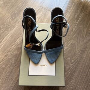 Tom Ford Denim Blue Heels